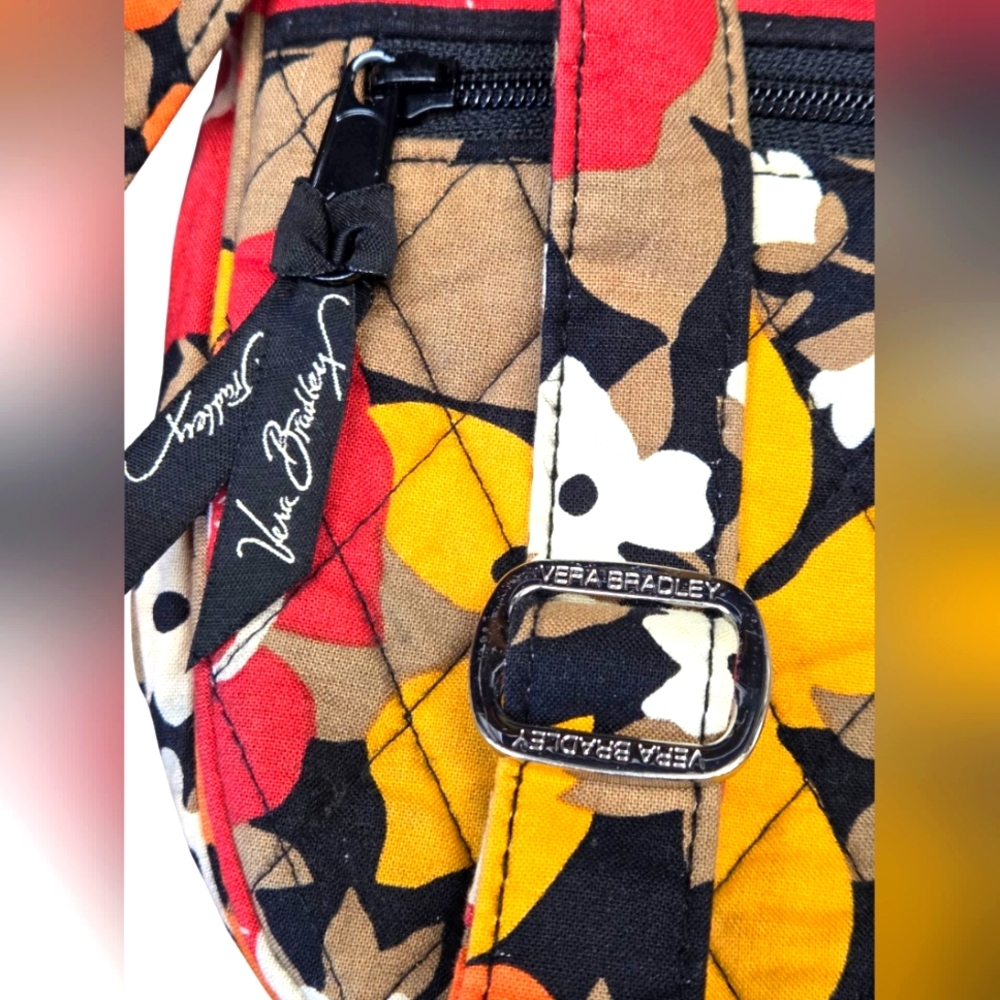 🚫NFS🚫 Gift for (A.G.M) V.Bradley Mustard Yellow, Black, Orange Crossbody Bag - Picture 10 of 10